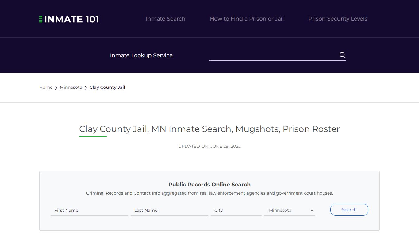 Clay County Jail, MN Inmate Search, Mugshots, Prison Roster